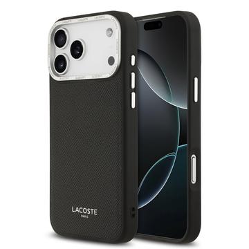 Coque iPhone 17 Pro Max Lacoste Champs Élysées - MagSafe Compatible - Noire