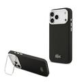 Coque pour support d'appareil photo iPhone 17 Pro Max Lacoste Iconic Petit Pique - Compatible MagSafe - Noire