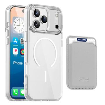Coque MagSafe iPhone 17 Pro Max avec porte-cartes - Transparente