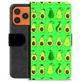 Étui Portefeuille Premium iPhone 17 Pro Max - Avocado Pattern
