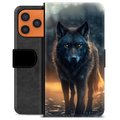 Étui Portefeuille Premium iPhone 17 Pro Max - Loup
