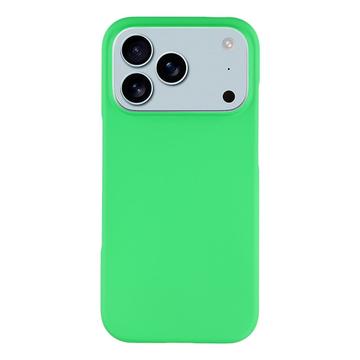 Coque iPhone 17 Pro Max en Plastique Caoutchouté - Verte