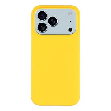 Coque iPhone 17 Pro Max en Plastique Caoutchouté - Jaune