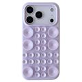 Coque iPhone 17 Pro Max en silicone avec ventouse - Violet clair