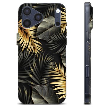 Coque iPhone 17 Pro Max en TPU - Feuilles Dorées