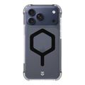 Coque iPhone 17 Pro Max Tactical MagForce Hexagon - Compatible MagSafe - Noire / Transparente