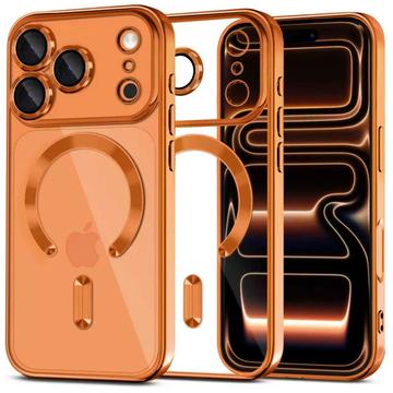 Coque iPhone 17 Pro Max Tech-Protect MagFlex - Compatible MagSafe - Claire / Orange cosmique