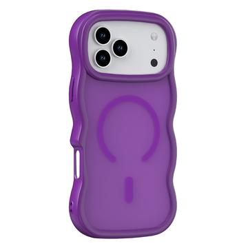 Coque hybride magnétique iPhone 17 Pro Max bord d\'onde - Violete