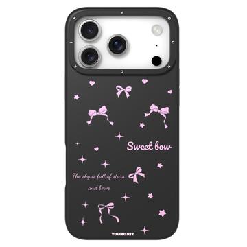 Coque MagSafe iPhone 17 Pro Max en TPU Youngkit Sweetheart Story Series - Noeud doux