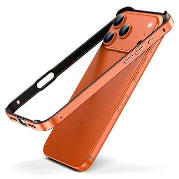 iPhone 17 Pro Pare-chocs en métal avec bords surélevés - Orange
