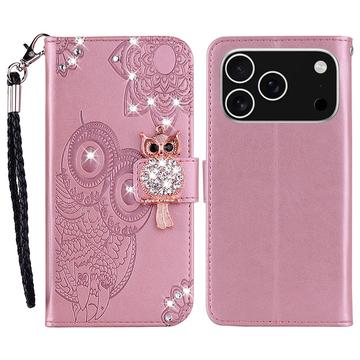 Etui hibou iPhone 17 Pro avec strass