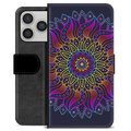 Étui Portefeuille Premium iPhone 17 Pro - Mandala Coloré