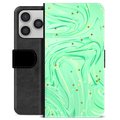 Étui Portefeuille Premium iPhone 17 Pro - Menthe Verte