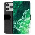 Étui Portefeuille Premium iPhone 17 Pro - Vagues