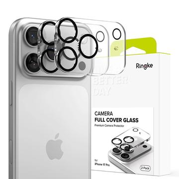 Protection complète de l\'objectif de l\'appareil photo iPhone 17 Pro Ringke - 2 Pcs. - Noir / Clair