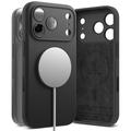 Coque MagSafe iPhone 17 Pro en Silicone Liquide Ringke - Noire