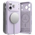 Coque MagSafe iPhone 17 Pro en Silicone Liquide Ringke - Violet Clair