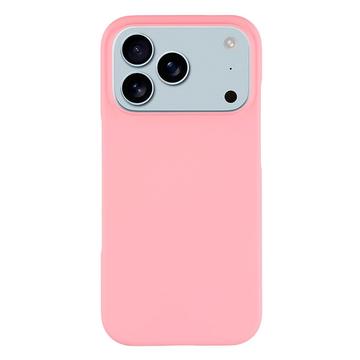 Coque iPhone 17 Pro en Plastique Caoutchouté - Rose