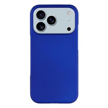 Coque iPhone 17 Pro en Plastique Caoutchouté - Bleue