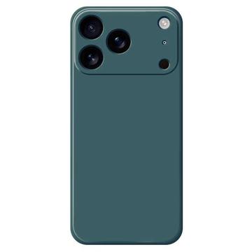 Coque iPhone 17 Pro en silicone antichoc - Vert noirâtre