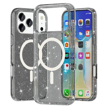 Coque Hybride iPhone 17 Pro - Série Stylish Glitter - Compatible avec MagSafe
