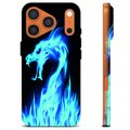 Coque iPhone 17 Pro en TPU - Dragon Feu Bleu