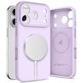 Coque iPhone 17 Pro en silicone liquide Tech-Protect - Compatible MagSafe - Mauve