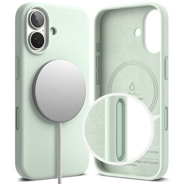 Coque MagSafe iPhone 17 en Silicone Liquide Ringke - Menthe douce