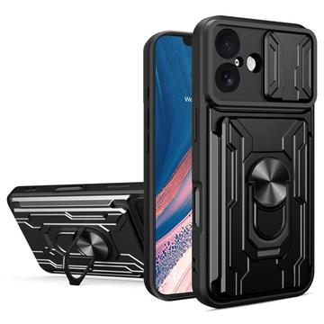 Coque Hybride iPhone 17 à Anneau Rotatif avec Protection pour Appareil Photo