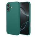 Coque iPhone 17 en silicone antichoc - Vert noirâtre