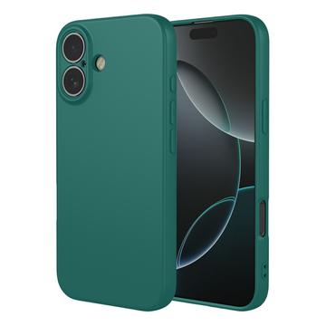 Coque iPhone 17 en silicone antichoc - Vert noirâtre