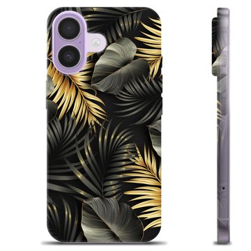 Coque iPhone 17 en TPU - Feuilles Dorées