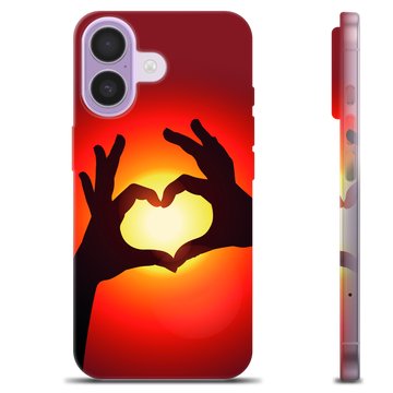 Coque iPhone 17 en TPU - Silhouette de Coeur