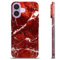 Coque iPhone 17 en TPU - Marbre Rouge