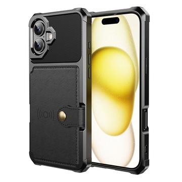 Coque iPhone 17 en TPU avec Porte-Cartes - Noire