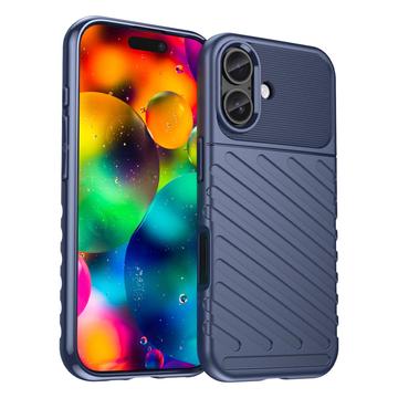 Coque iPhone 17 en TPU - Série Thunder - Bleue