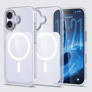 Coque hybride iPhone 17 bicolore - Compatible MagSafe - Blanche