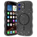 Coque MagSafe iPhone 17 Wave-Edge Laser Glitter