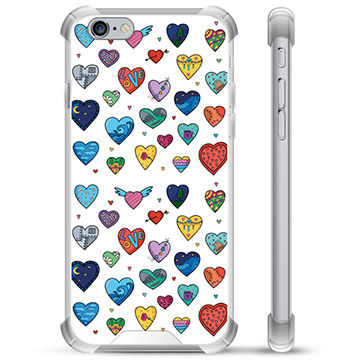 Coque Hybride iPhone 6 / 6S - Cœurs