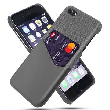 Coque iPhone 7/8/SE (2020)/SE (2022) avec Porte-Cartes KSQ - Grise