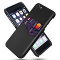 Coque iPhone 7/8/SE (2020)/SE (2022) avec Porte-Cartes KSQ - Noire