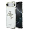 Coque hybride iPhone Air Guess Mirror 4G Glitter Logo - Compatible MagSafe - Ore