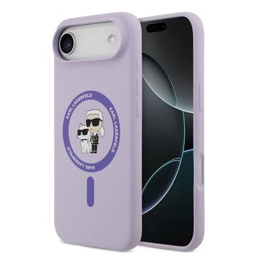 Coque iPhone Air en silicone liquide MagSafe Karl Lagerfeld Karl and Choupette