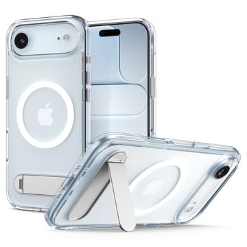 Coque MagSafe iPhone Air Spigen Ultra Hybrid S Mag avec béquille - Blanche / Claire