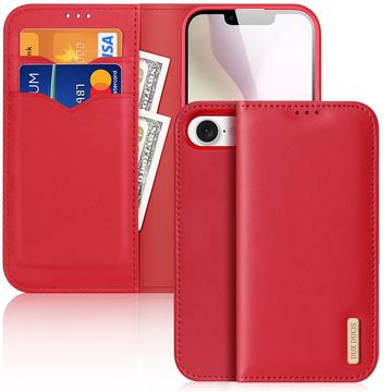 Etui Portefeuille iPhone 16e en Cuir Dux Ducis Hivo