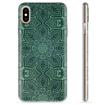 Coque iPhone X / iPhone XS en TPU - Mandala Vert