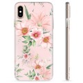 Coque iPhone X / iPhone XS en TPU - Fleurs à L'aquarelle