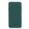 Coque iPhone X/XS en TPU Mate Anti-Empreintes - Vert Foncé