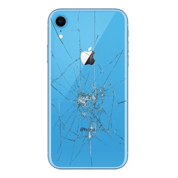 Réparation Cache Batterie pour iPhone XR - Verre Seulement - Bleu