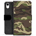 Étui Portefeuille Premium iPhone XR - Camouflage